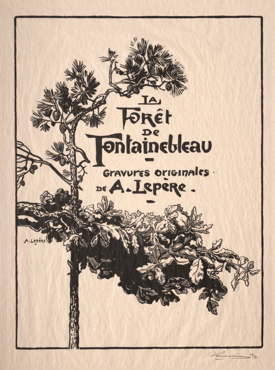 فونتينبلو: Frontispiece. بواسطة أوغست لويس ليبيري