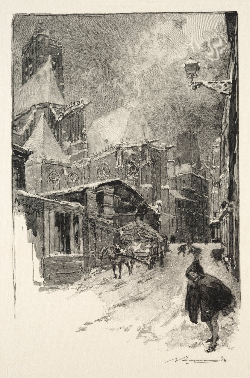 لا رو ديس باريز ، 1886. بواسطة أوغست لويس ليبيري