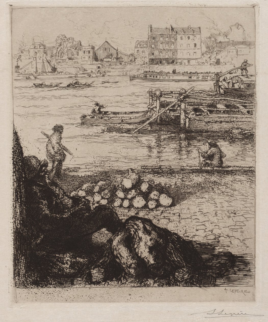 The Tank Top: Quai de la Gare ، 1894. بواسطة أوغست لويس ليبيري