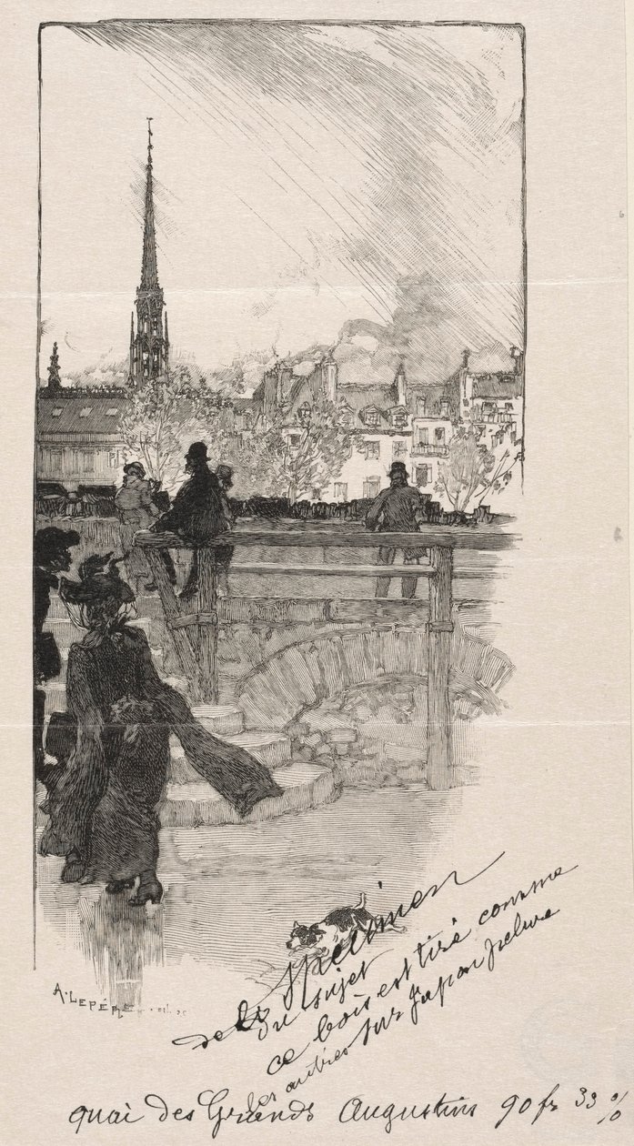 Quai des Grands Augustins بواسطة أوغست لويس ليبيري