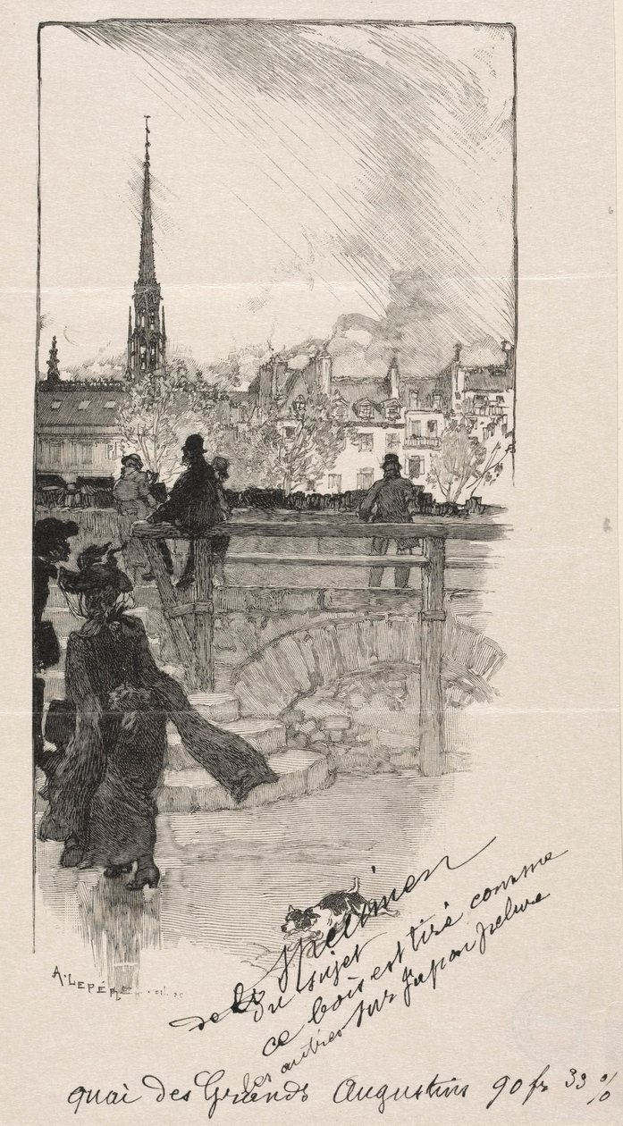 Quai des Grands Augustins. بواسطة أوغست لويس ليبيري