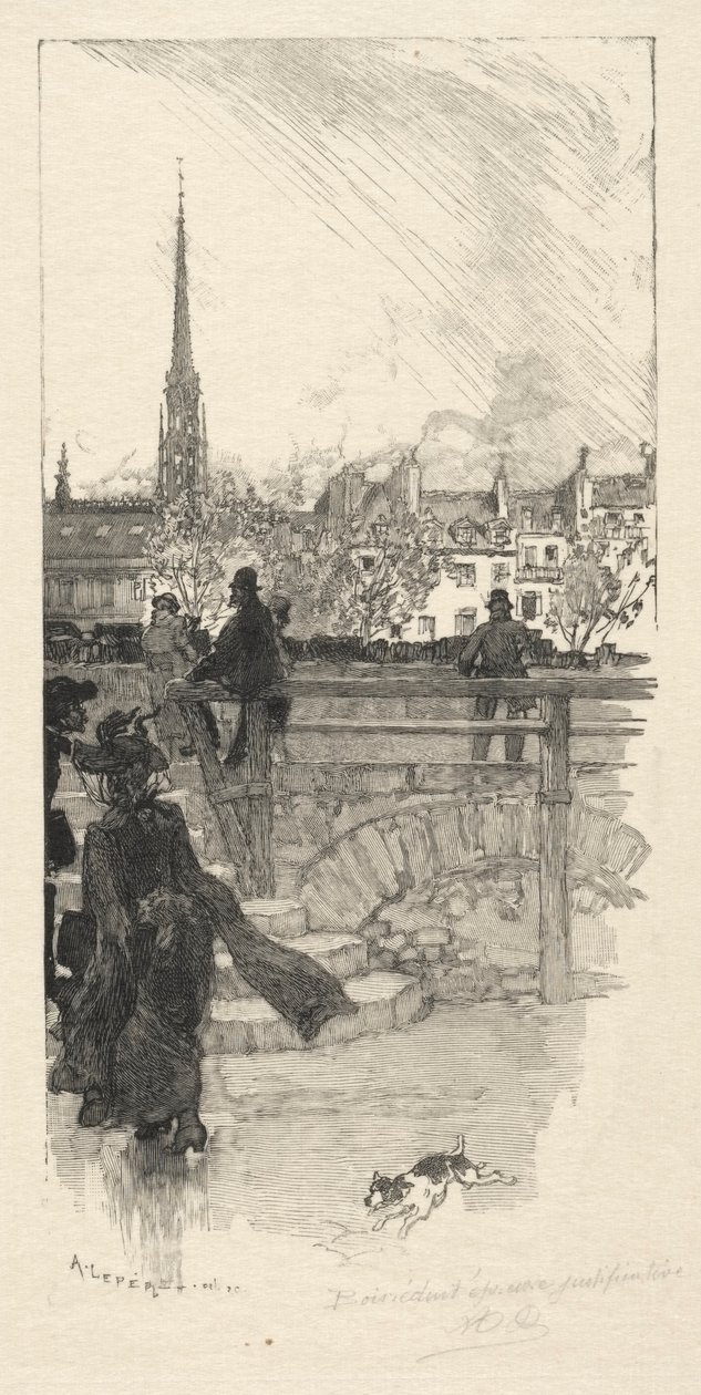 Quai des Grands Augustins ، باريس بواسطة أوغست لويس ليبيري