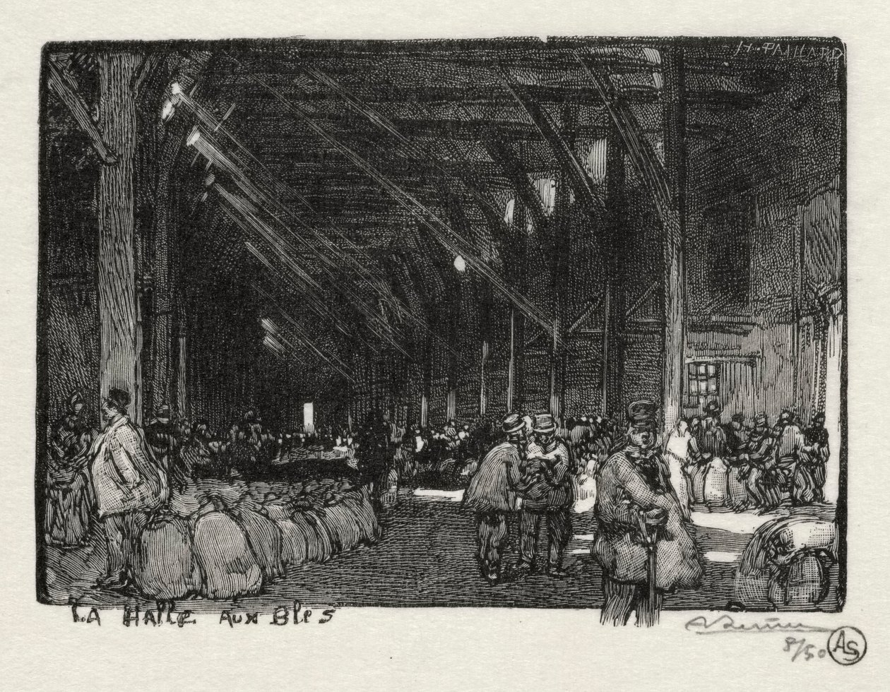روان مصور: La Halle aux Blès، 1896. بواسطة أوغست لويس ليبيري