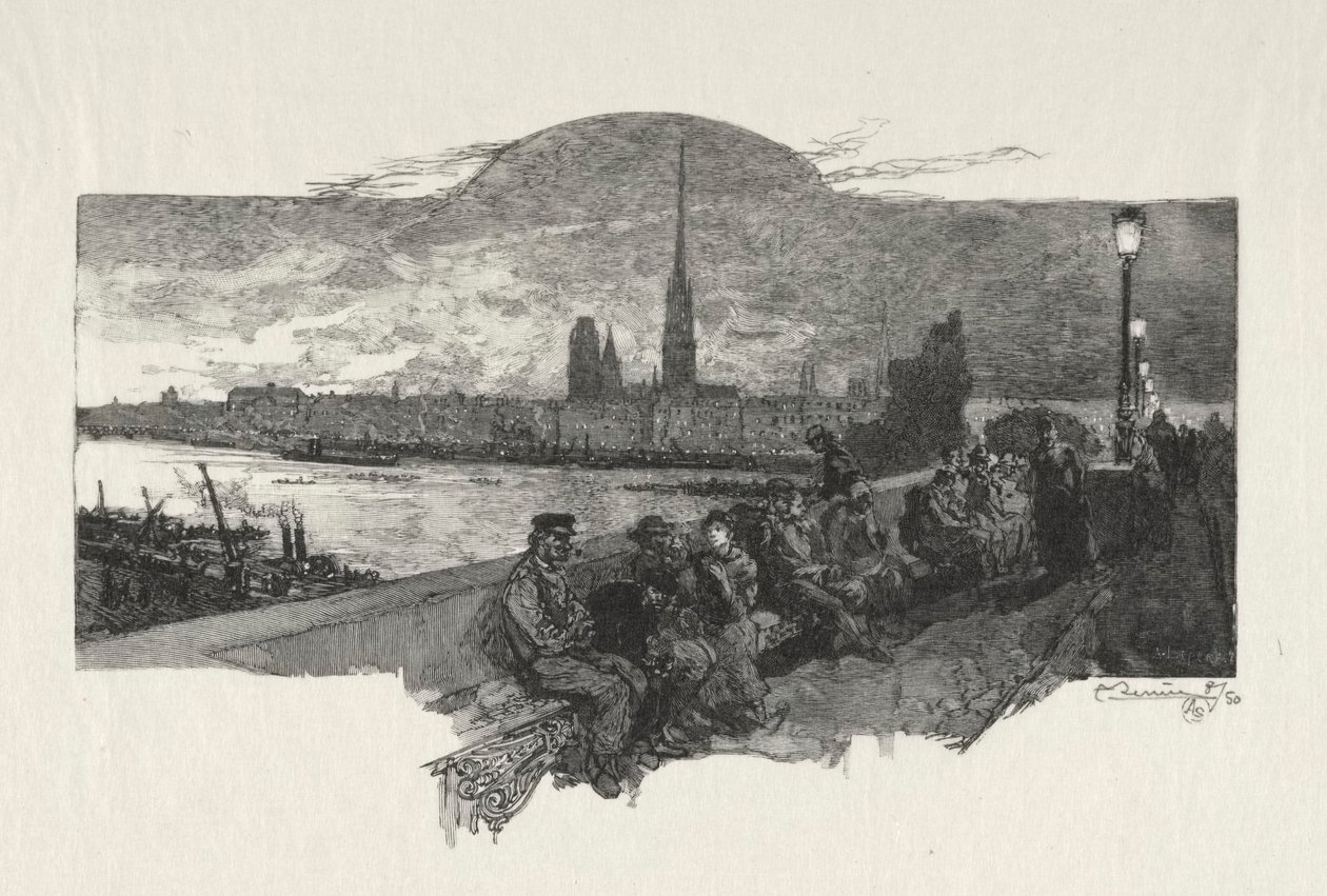 روان مصور: Le Pont de Pierres، 1896. بواسطة أوغست لويس ليبيري