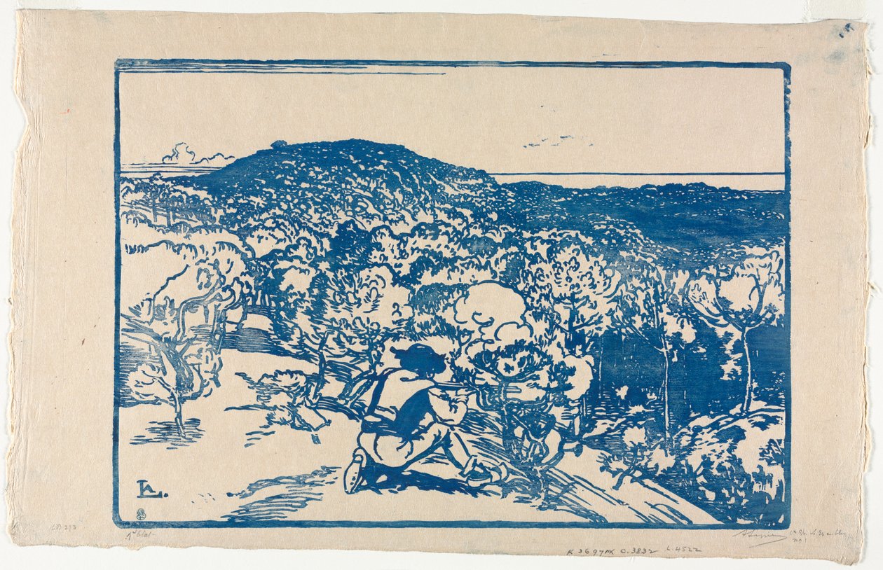 الصياد ، كثبان سان جان دي مونت ، 1901. بواسطة أوغست لويس ليبيري