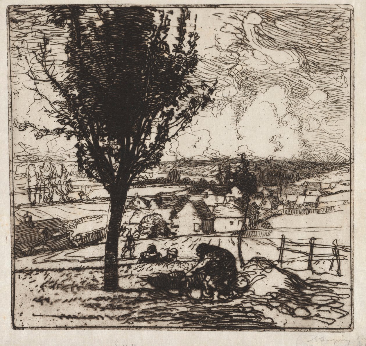 Veu de Jouy-le-Moutier ، 1893. بواسطة أوغست لويس ليبيري