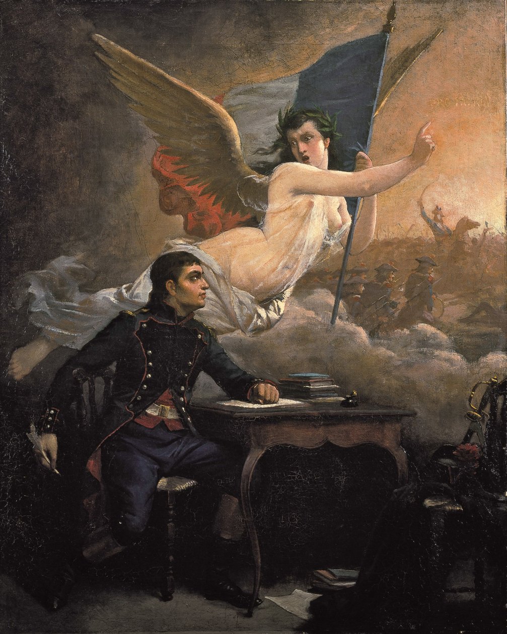Rouget de Lisle يؤلف Marseillaise ، ج. 1875. بواسطة أوغست بينيلي