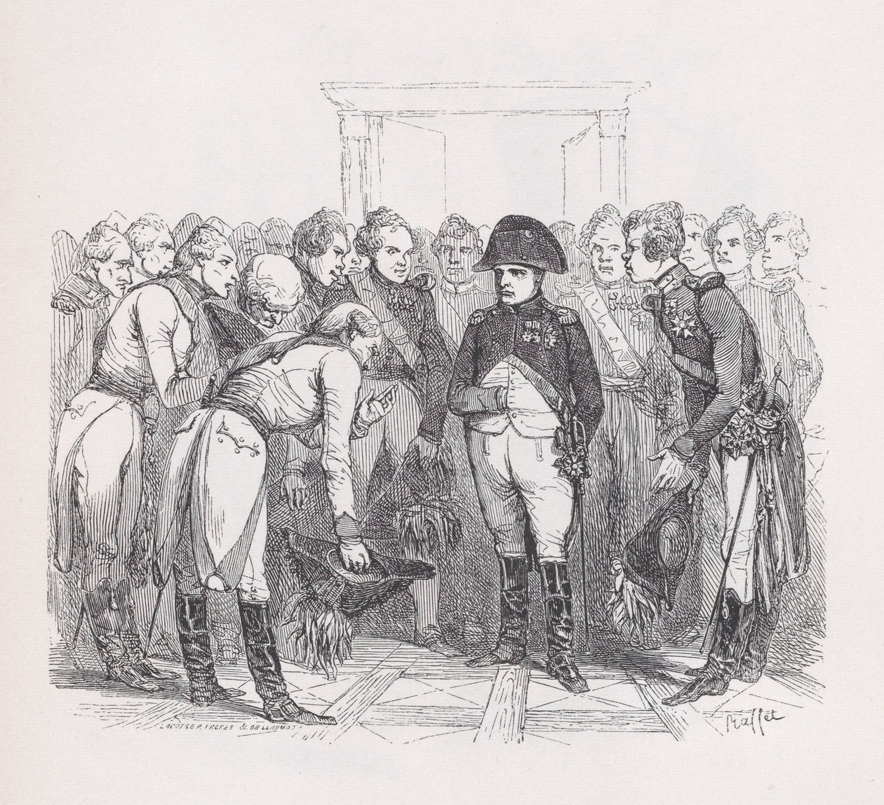 إله الناس الطيبين من الأعمال الكاملة لـ Béranger ، 1836. المؤلفون: Auguste Raffet ، Lacoste ، Eugène Guillaumot. بواسطة أوغست رافيت ، لاكوست ، يوجين غيوموت