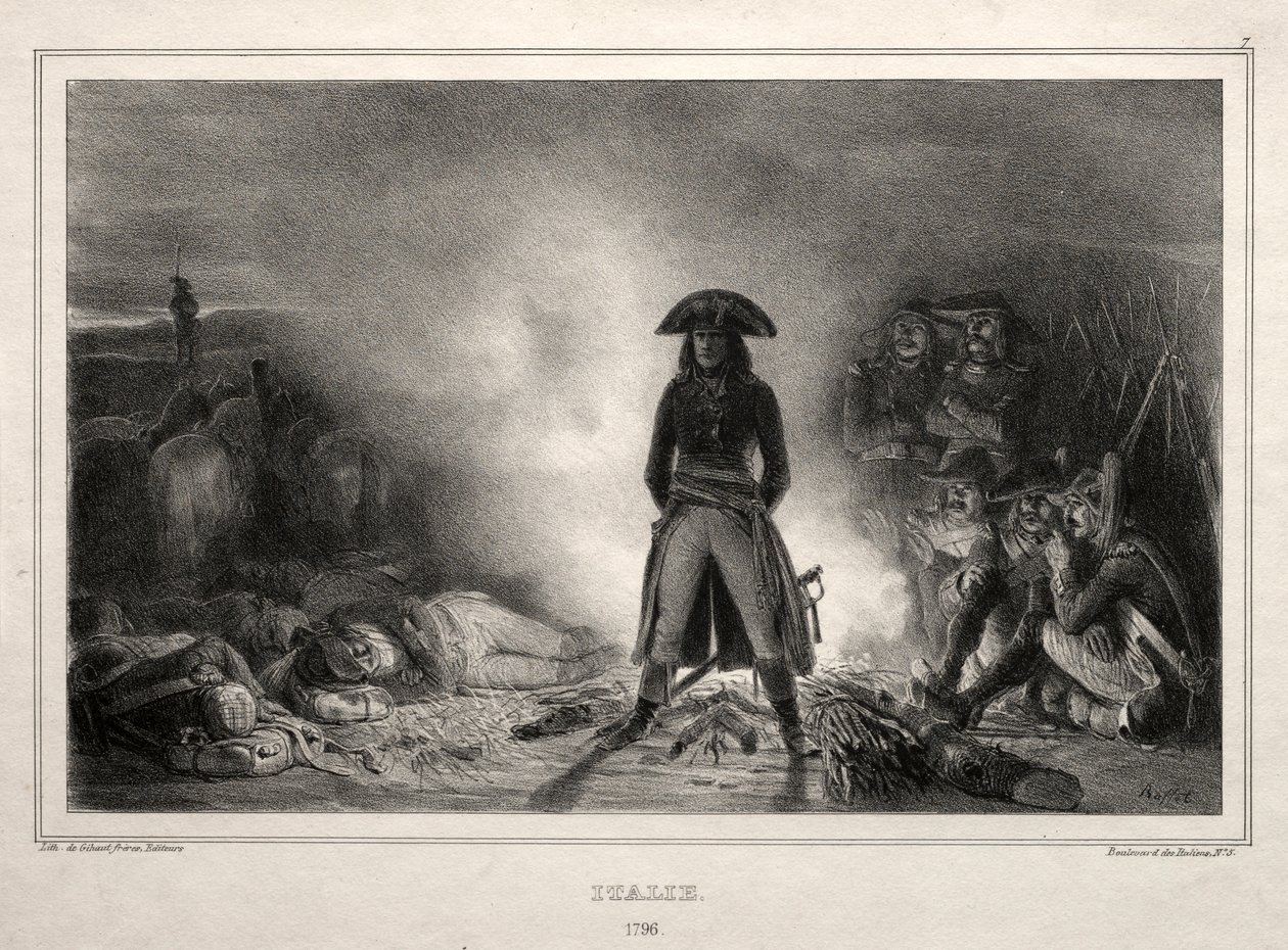 ألبوم لعام 1836: إيطاليا ، 1796 ، نابليون بونابرت ، 1836. بواسطة أوغست رافت