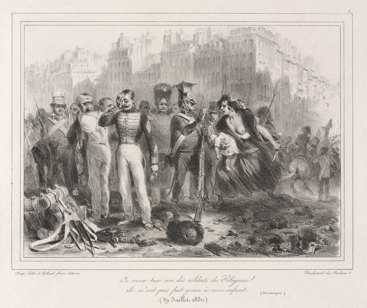 ألبوم عام 1831: أريد أن أقتل أحد جنود بوليجناك. لم يشفقوا على طفلي (تاريخي) بواسطة أوغست رافت