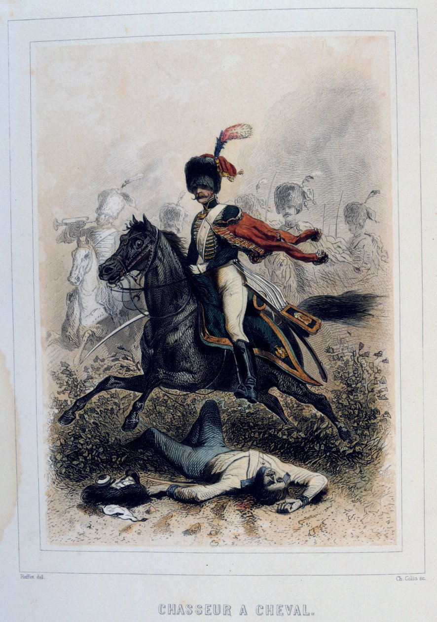 صيادو الخيل ، سلاح الفرسان الخفيف ، 1859. بواسطة أوغست رافت