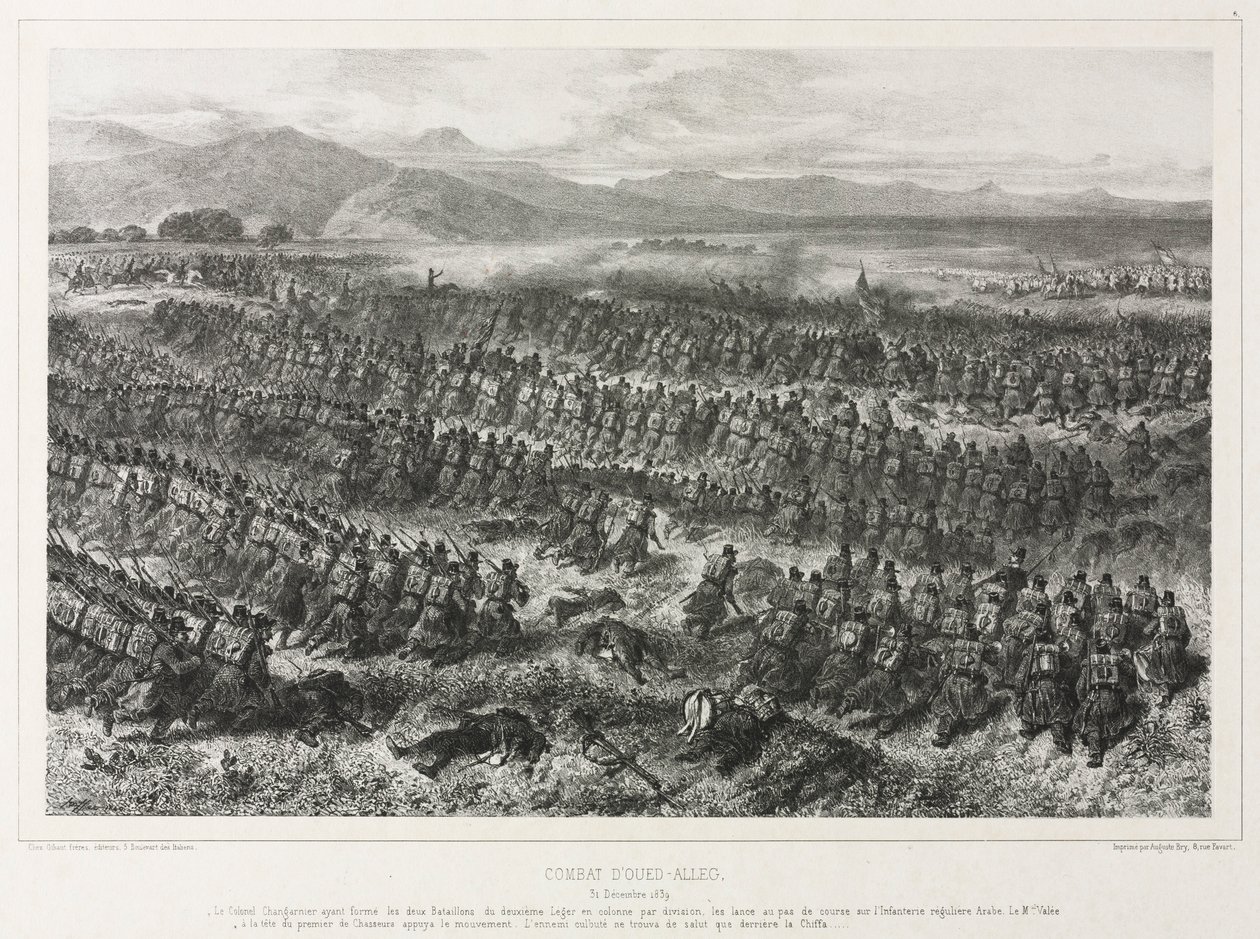 قتال واد ألك ، 31 ديسمبر 1839 ، 1840. بواسطة أوغست رافت