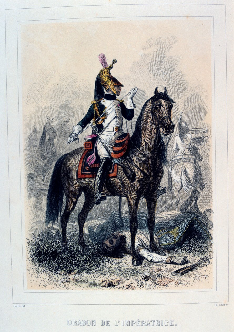 Dragon de LImperatice ، Light Dragoons ، 1859. بواسطة أوغست رافت