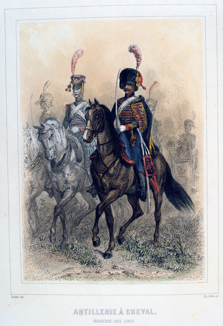 المشير الميداني للمدفعية الحصان ، 1859. بواسطة أوغست رافت