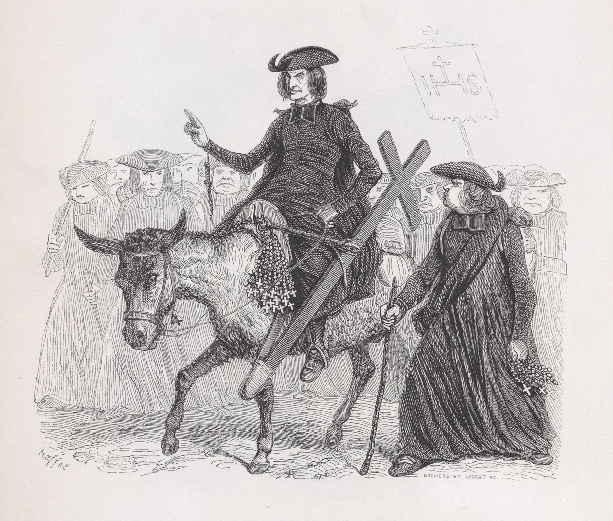 المبشرون من الأعمال الكاملة لبيرانغر ، 1836. بواسطة أوغست رافت
