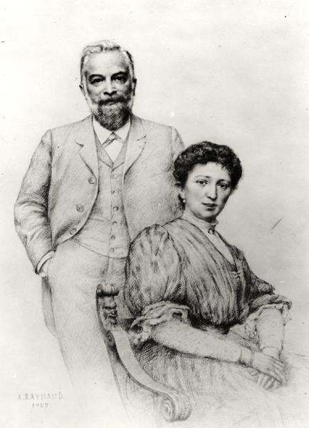 أدولف جيرودون (1849-1929) وزوجته كلير 1907 بواسطة أوغست رينود