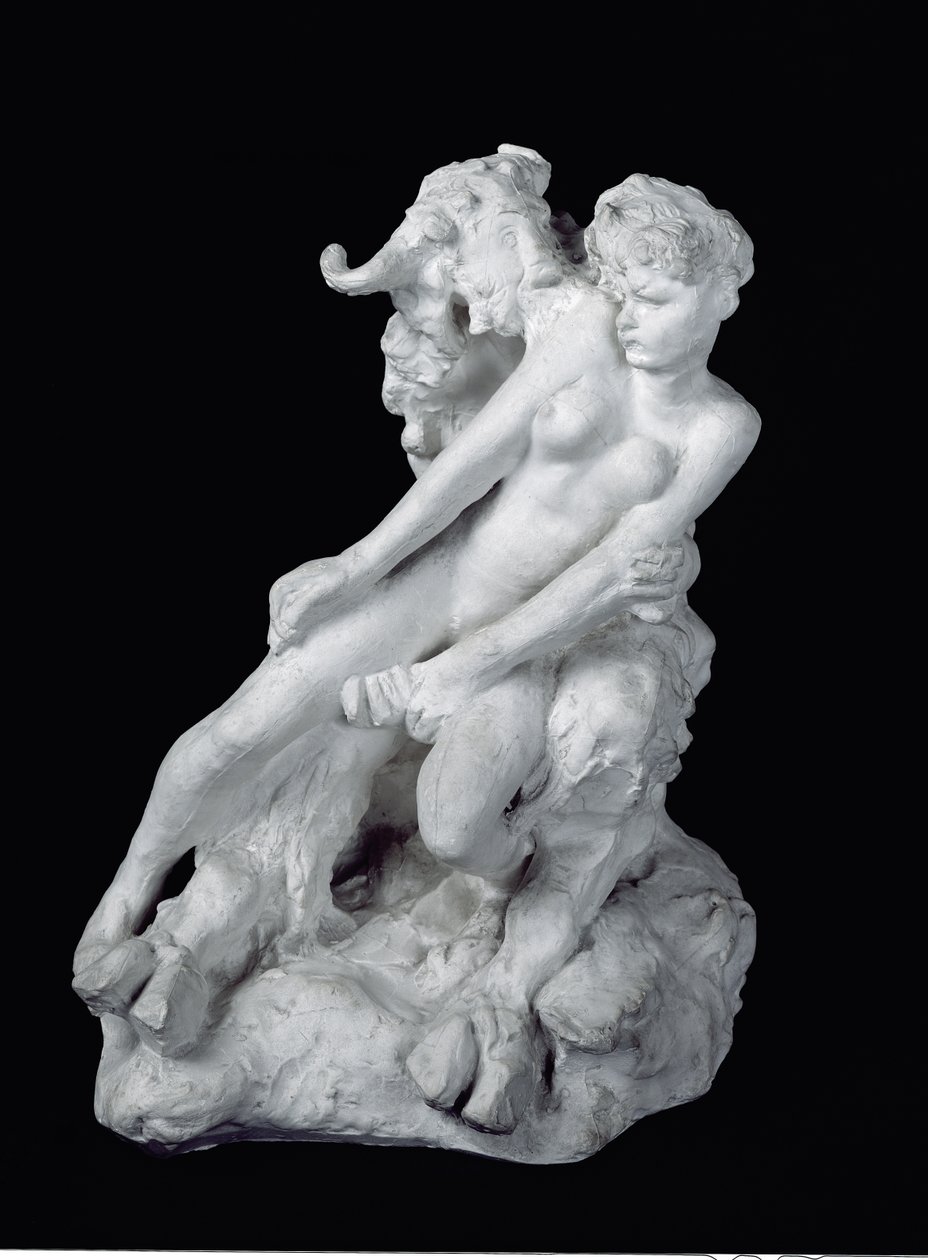 Faun and Nymph، c.1886 (جص) بواسطة أوغست رودين