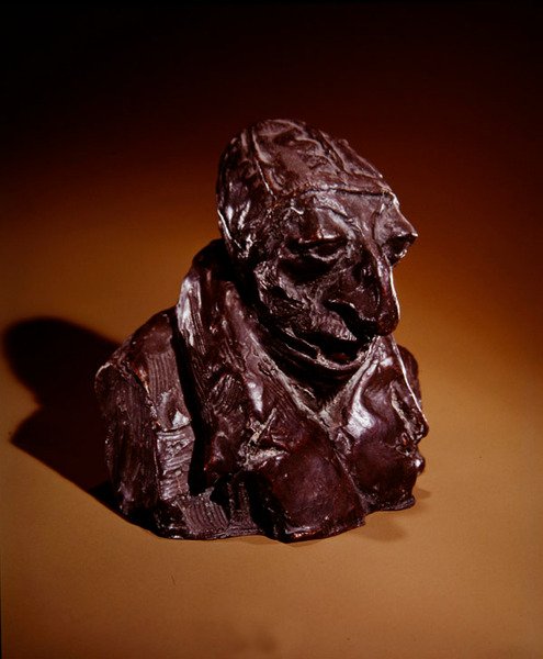 Honore-Victorin Daumier (رجل ذو رأس مسطح) ، حوالي 1832-35 (برونزي) بواسطة أوغست رودين