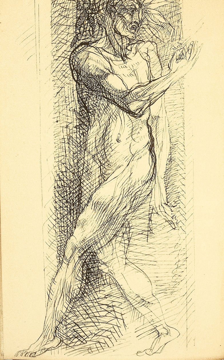 رسم توضيحي لـ Les Fleurs du Mal The Flowers of Evil بواسطة Charles Baudelaire ، 1887-1888. بواسطة أوغست رودين