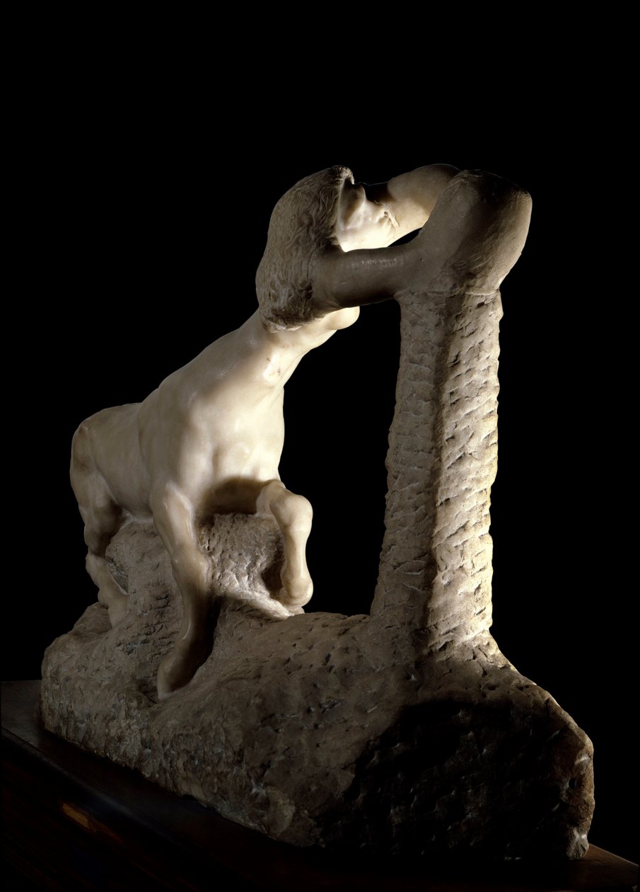 النحت الرخامي La centauresse من قبل Auguste Rodin (1840-1917) القرن العشرين ، باريس ، متحف رودان. بواسطة أوغست رودين