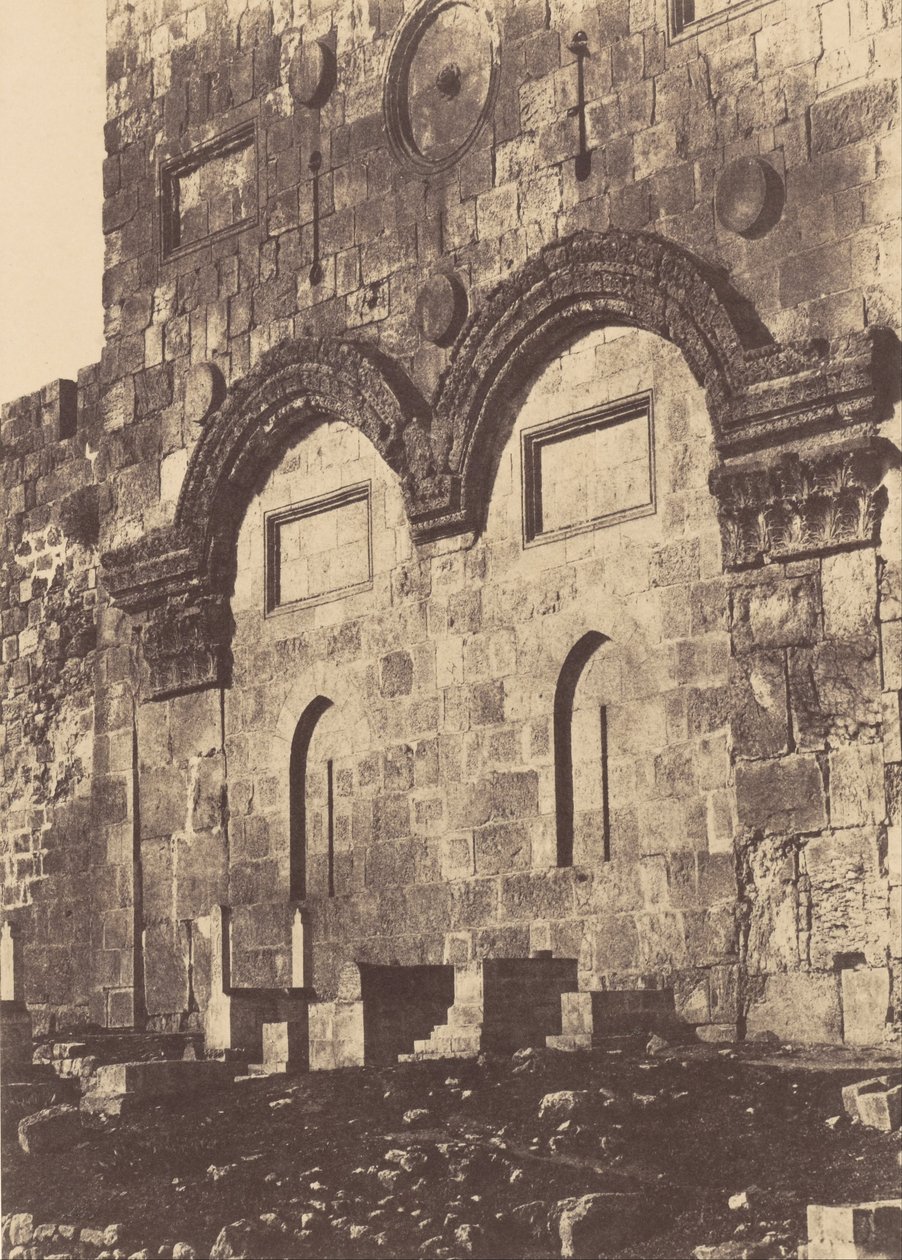 بيت المقدس. الضميمة الهيكل. بوابة ذهبية بواسطة أوغست سالزمان