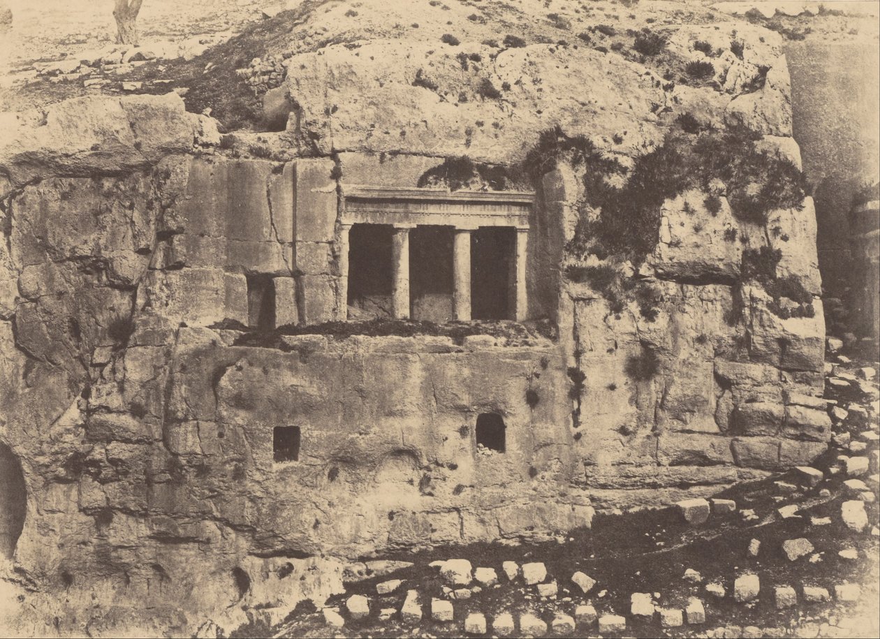 بيت المقدس. وادي يهوشافاط. قبر القديس يعقوب بواسطة أوغست سالزمان