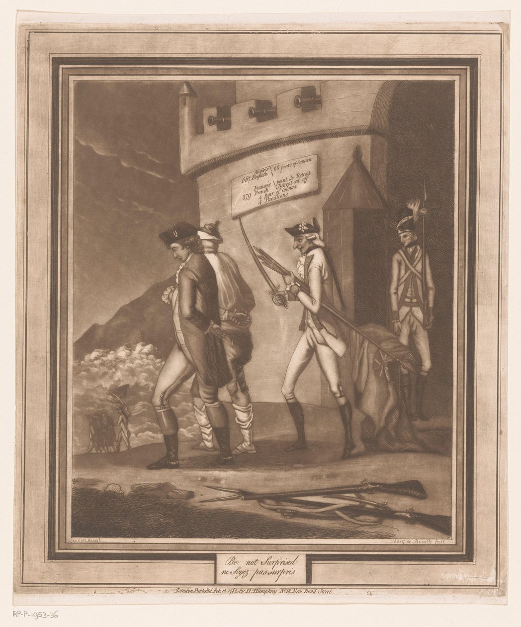 جنود مع اثنين من السجناء في البرج لا تتفاجأ / ne soyez pas surpris (العنوان على الكائن) بواسطة أوغست دي بويل