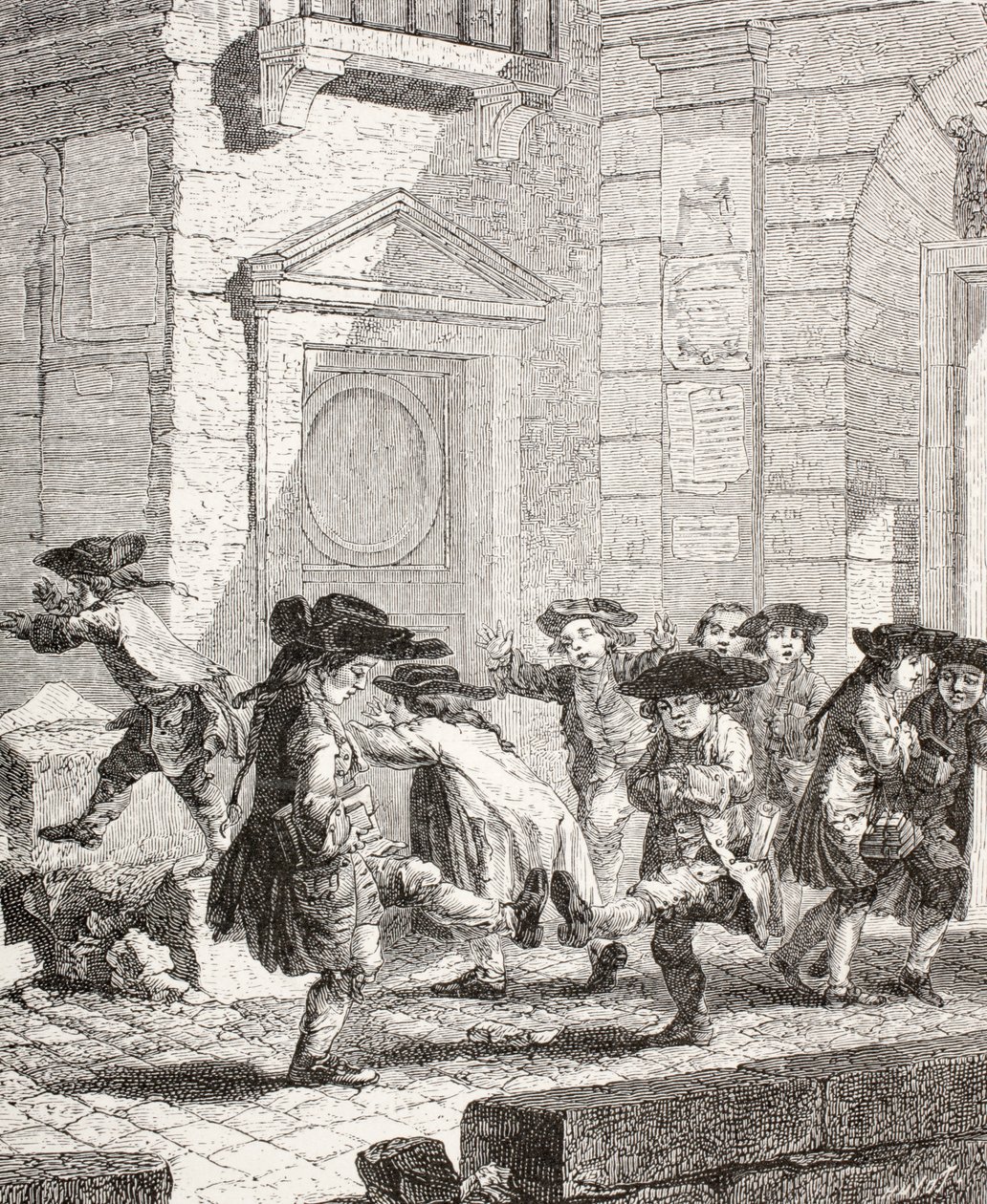 مدرسة ترك الأطفال الصغار ، 1875 بواسطة أوغسطين دي سانت أوبين