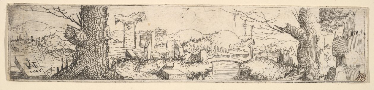 المناظر الطبيعية ، 1545. بواسطة أوغسطين هيرشفوغل