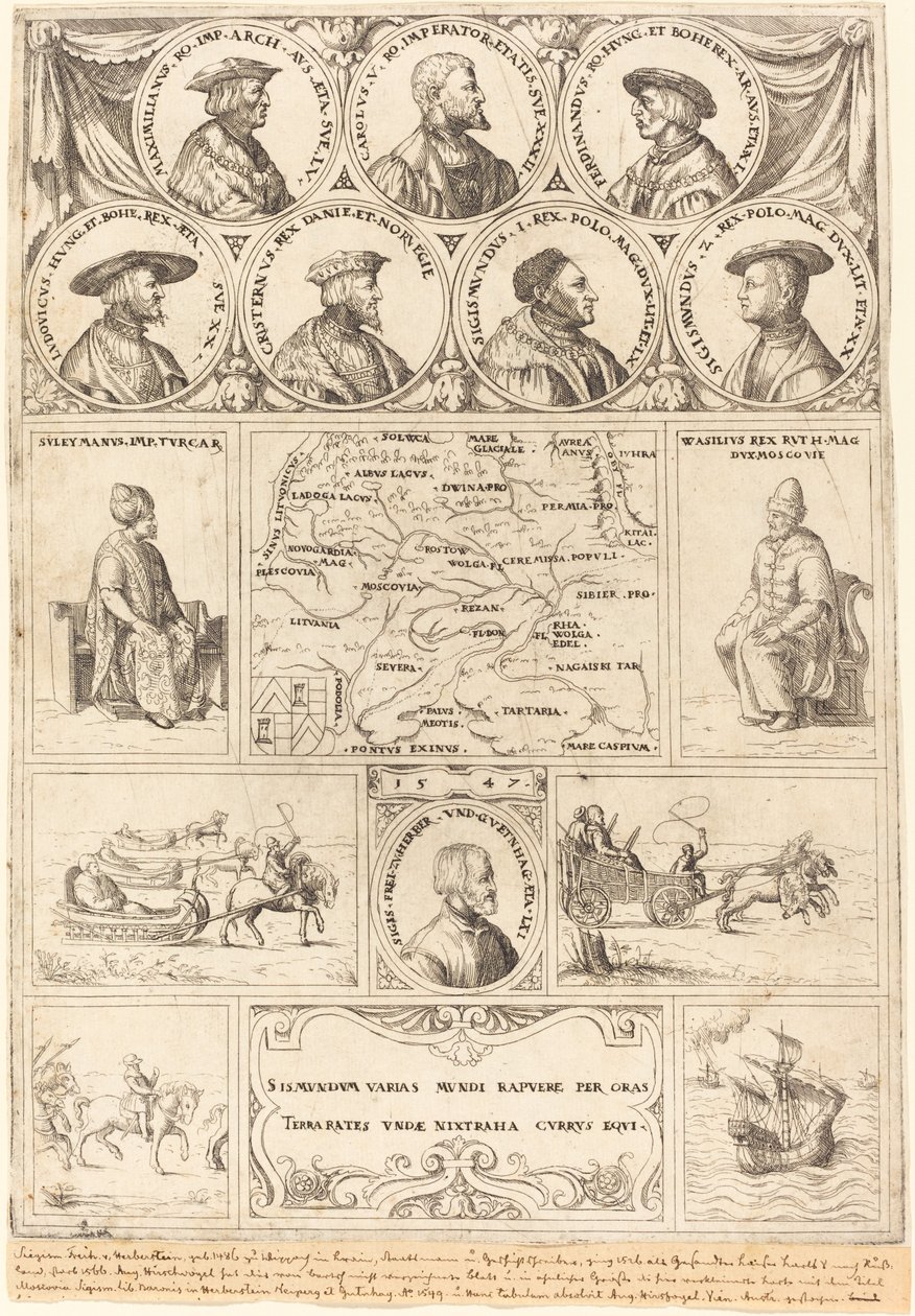 سيغيسموند من هيربرشتاين 1548. بواسطة أوغسطين هيرشفوغل