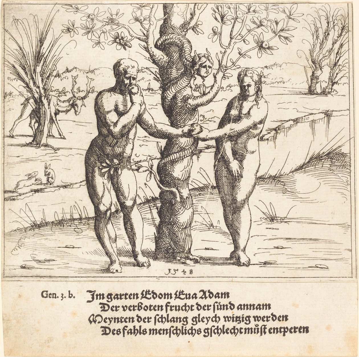 سقوط الإنسان 1548. بواسطة أوغسطين هيرشفوغل