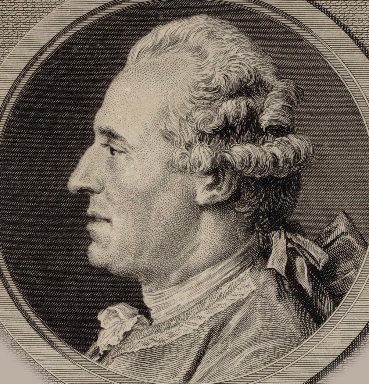 صورة لعازف الكمان والملحن جان جوزيف كاسانيا دي موندونفيل 1711-1772 ، 1768. بواسطة أوجستين سانت أوبين دي
