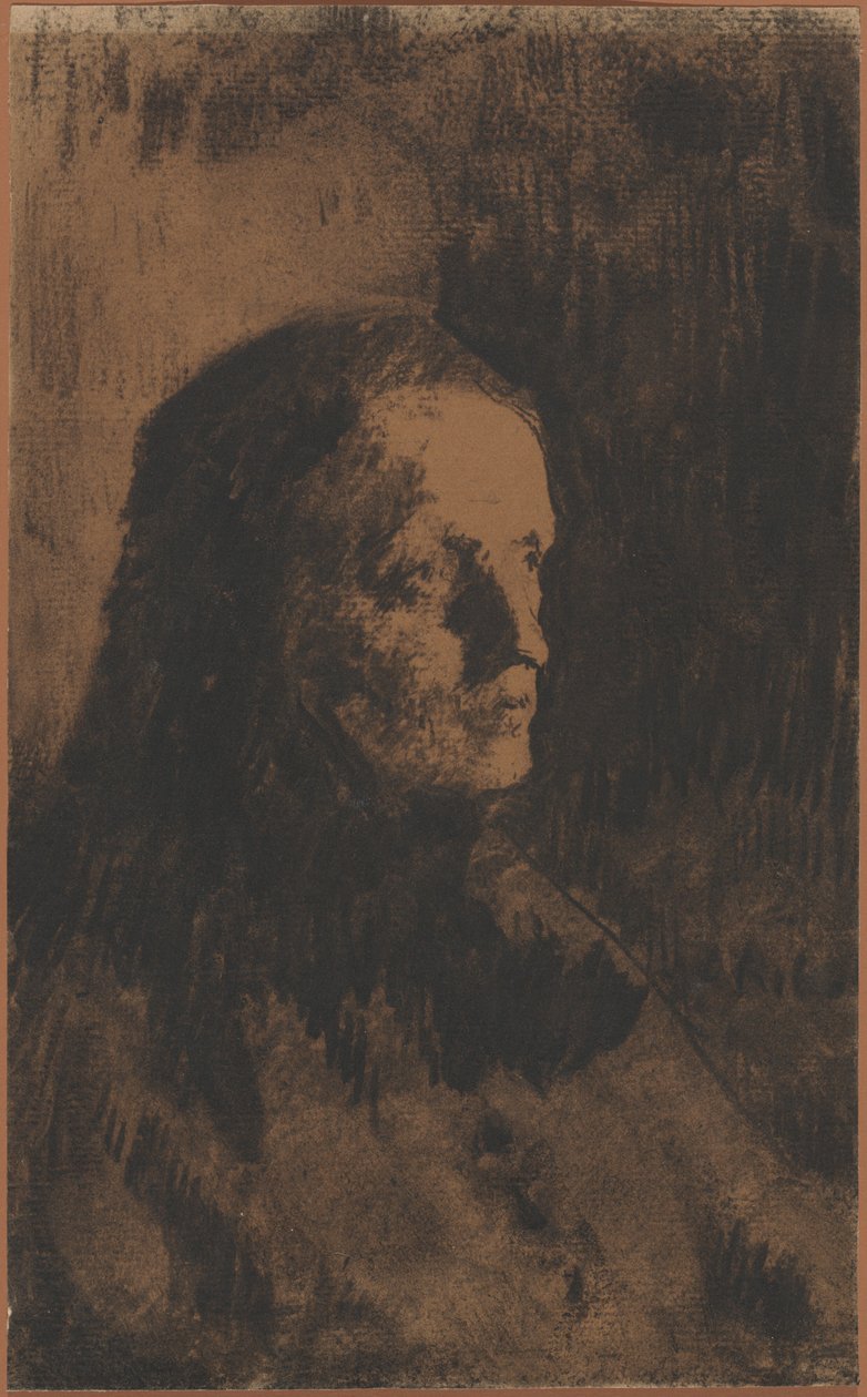 رأس امرأة عجوز بواسطة Augustin Theodule Ribot