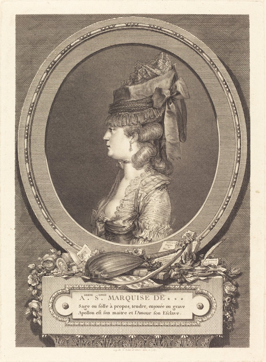 Adrienne Sophie Marquise من *** بواسطة أوغسطين دي سانت أوبين