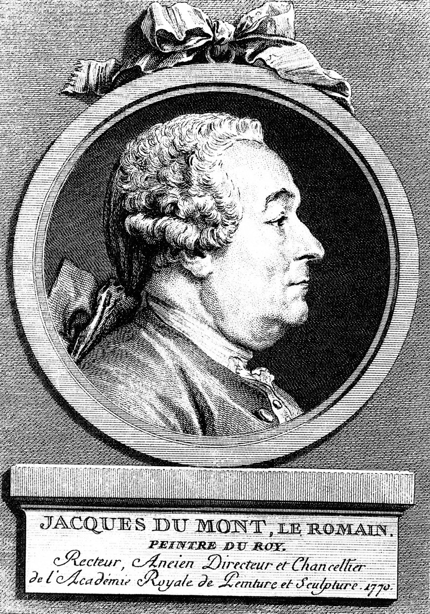 جاك دومون ، فنان فرنسي ، 1770. بواسطة أوغسطين دي سانت أوبين