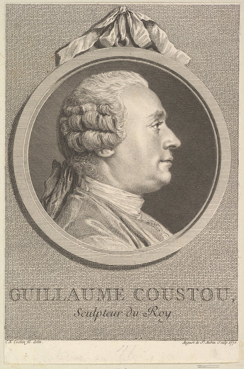 صورة لغيوم كوستو ، 1770. بواسطة أوغسطين دي سانت أوبين