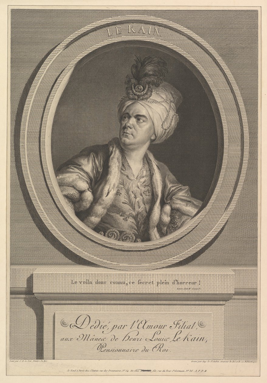 صورة لهنري لويس لو كين ، 1788. بواسطة أوغسطين دي سانت أوبين