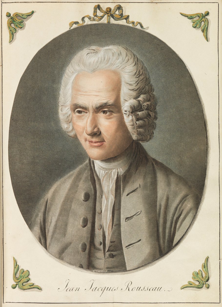 بورتريه جان جاك روسو 1712-1778 ، 1775. بواسطة أوغسطين دي سانت أوبين