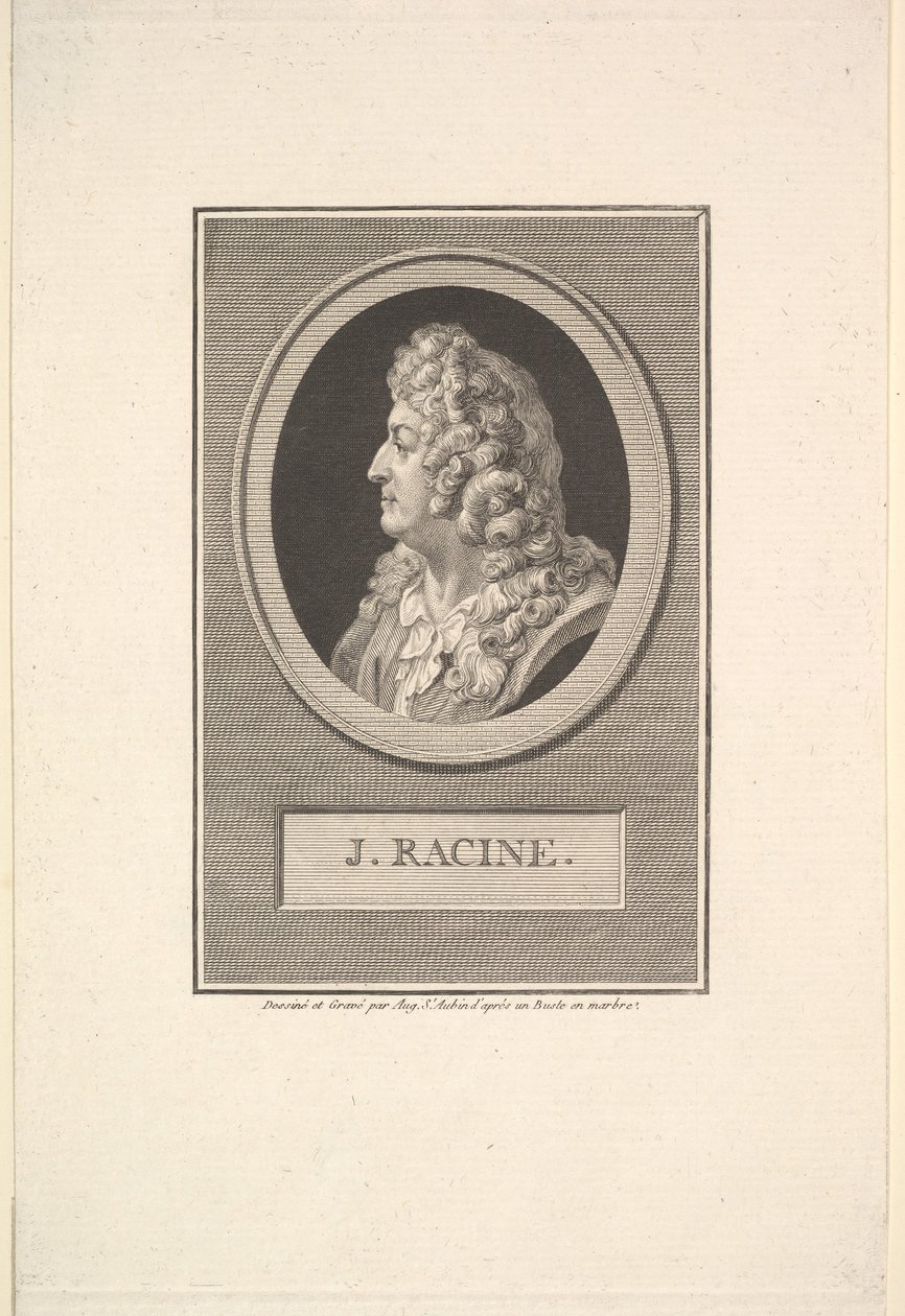 صورة جان راسين ، 1800. بواسطة أوغسطين دي سانت أوبين