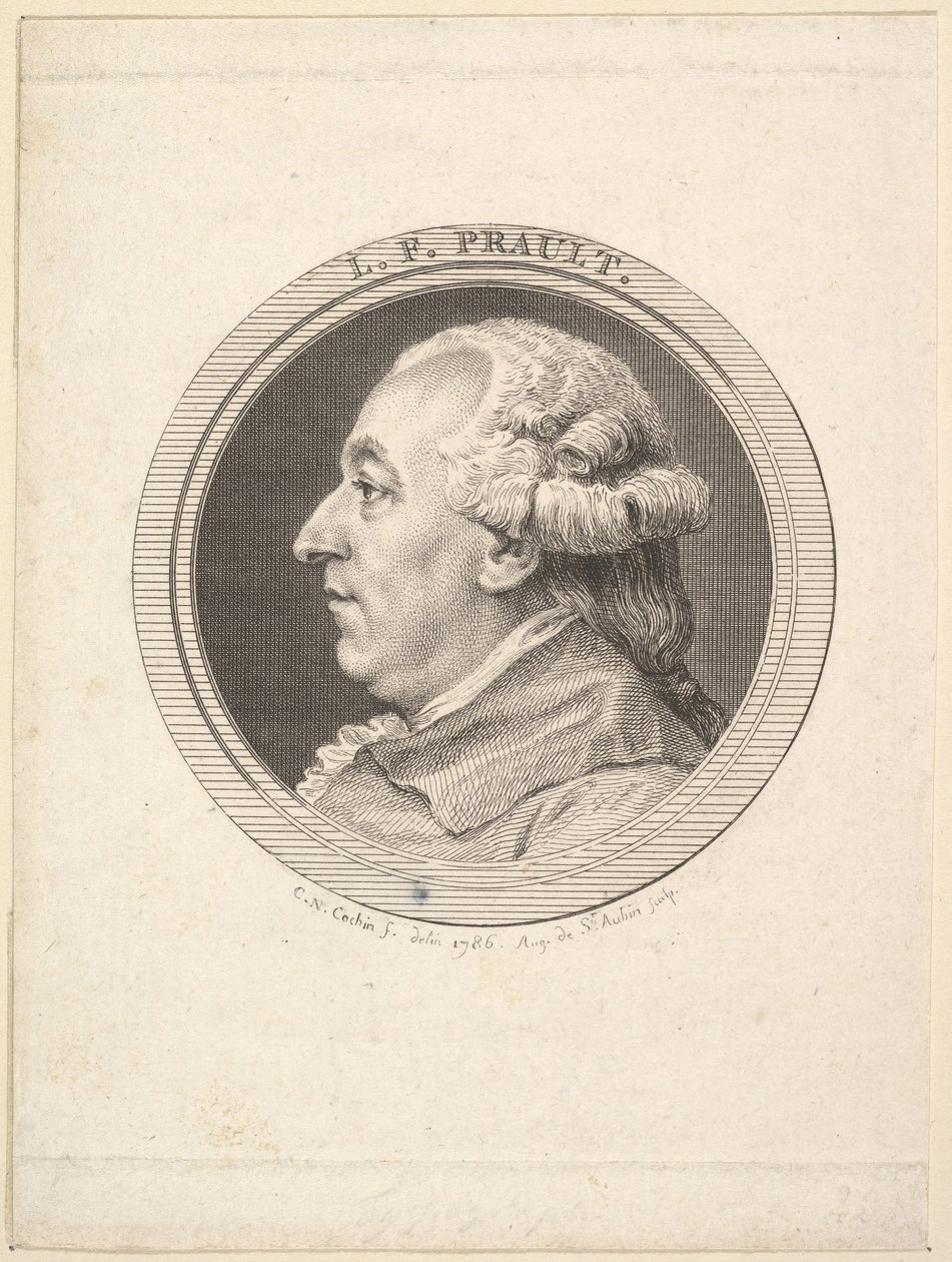 صورة لـ LF Prault ، 1787. بواسطة أوغسطين دي سانت أوبين