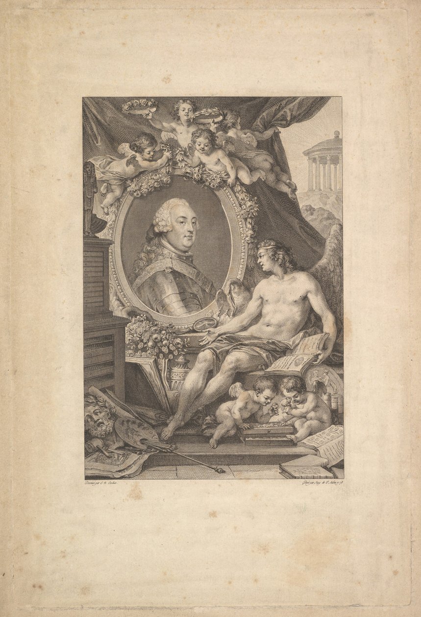 صورة لويس فيليب ، دوق أورليانز ، 1778. بواسطة أوغسطين دي سانت أوبين