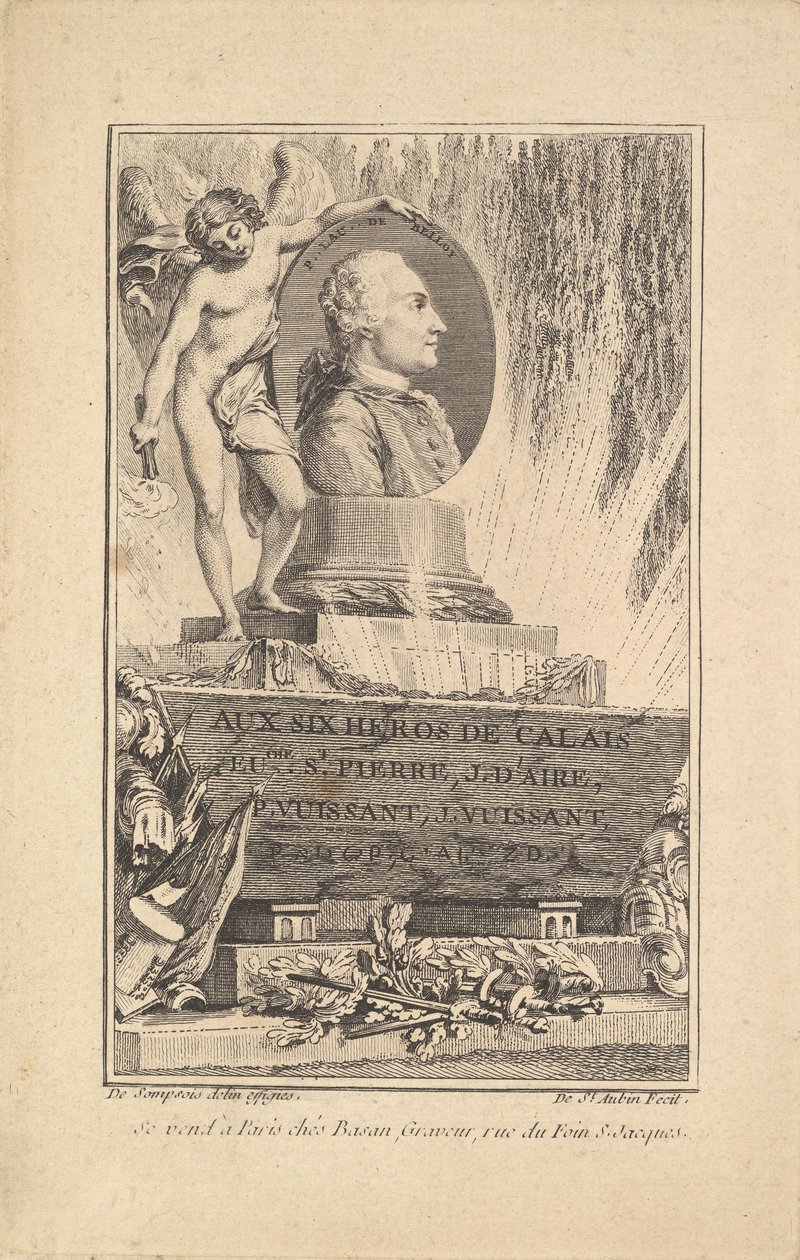 صورة بيير لوران دي بيلوي ، كاليفورنيا. 1765. بواسطة أوغسطين دي سانت أوبين
