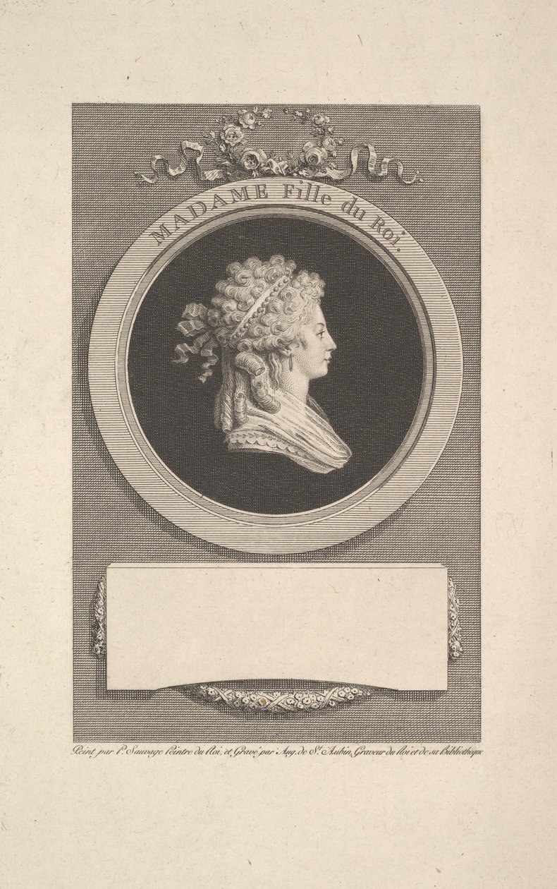 صورة الابن ألتيسي رويال مدام ، دوقة أنجوليم ، ابنة لويس السادس عشر ومار ... ، 1791. بواسطة أوغسطين دي سانت أوبين