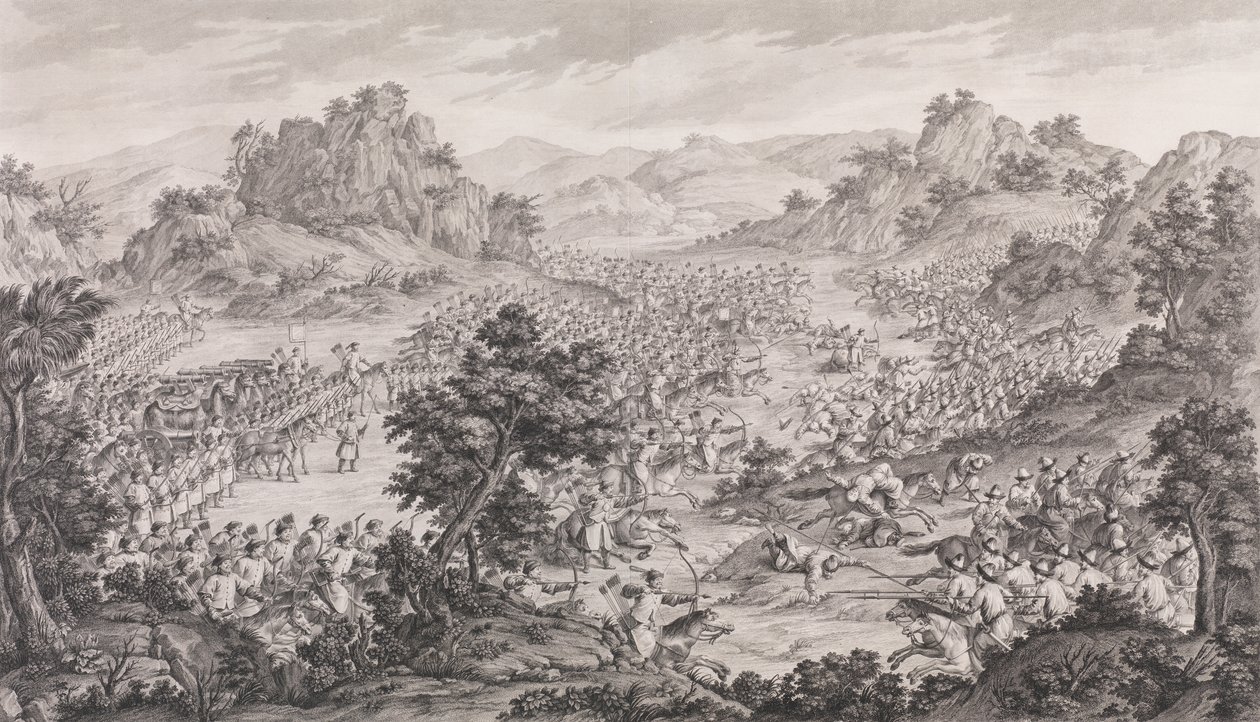 انتصار القرمان العظيم 1770. بواسطة أوغسطين دي سانت أوبين