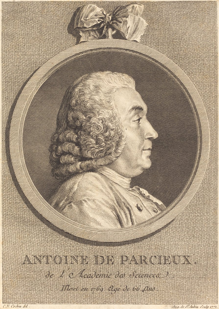 أنطوان ديبارسيو بواسطة Augustin de Saint Aubin بعد Charles Nicolas Cochin الأول