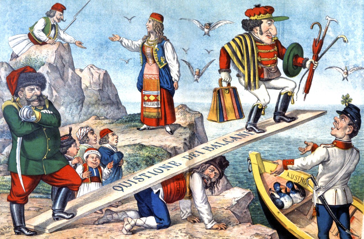 قضية البلقان، ج.1900 (رسم توضيحي) بواسطة أوغوستو غروسي
