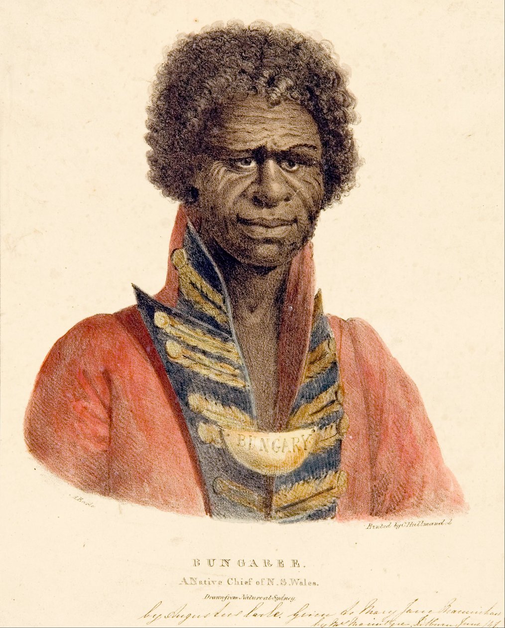 Bungaree A Native Chief of NS Wales بواسطة أوغسطس ايرل