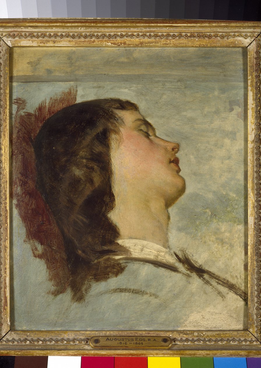 دراسة تحضيرية لأصحاب السفر ، c.1862 بواسطة أوغسطس ليوبولد البيض