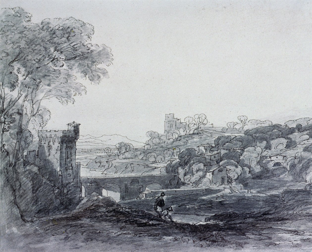 عرض في إيطاليا (رسم) بواسطة أوغستس وول Callcott