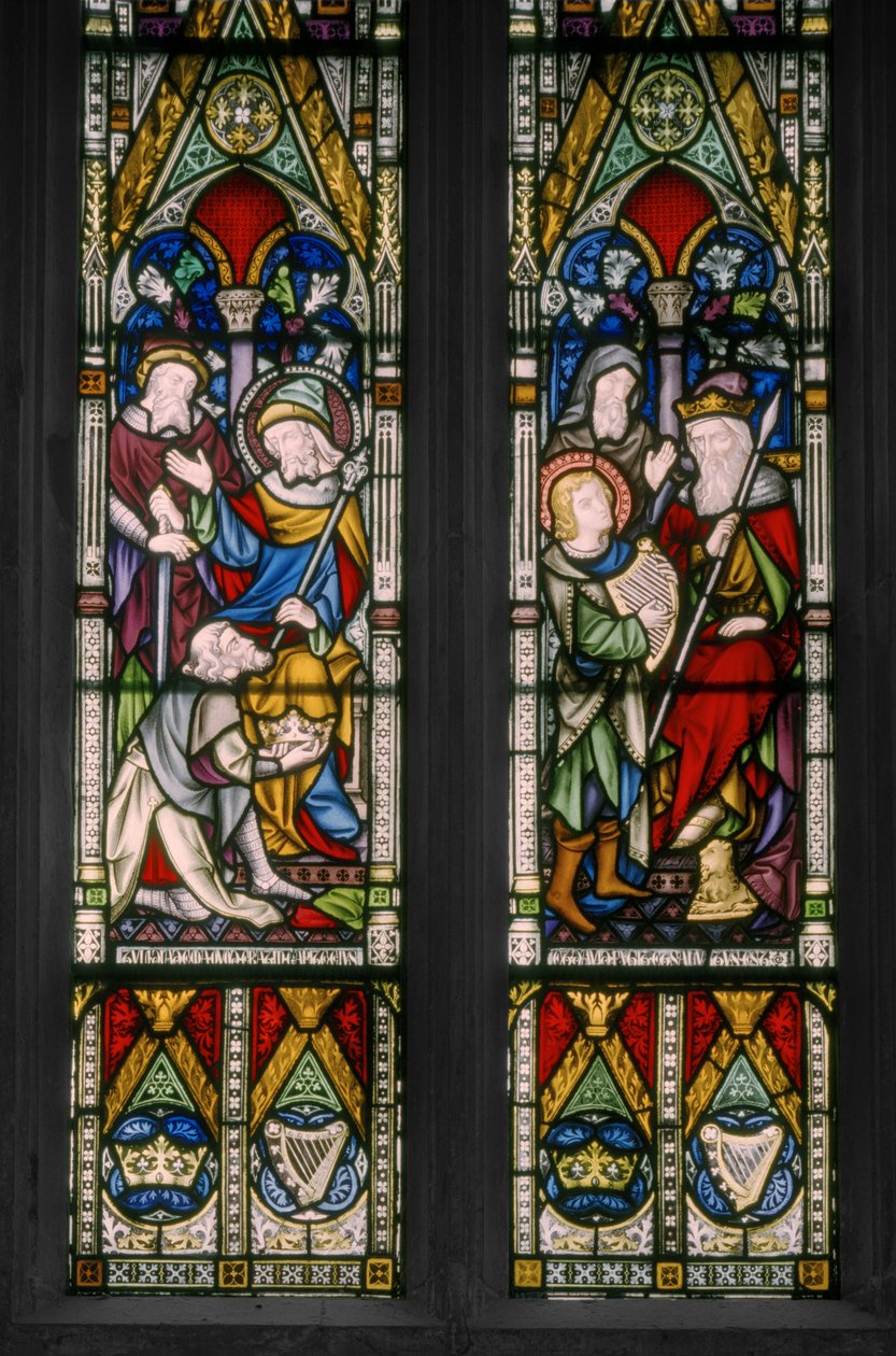 مشاهد الكتاب المقدس لداود وشاول ، 1852 بواسطة Augustus Welby Northmore Pugin
